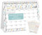 MOKANI Tischkalender 2025-2026, Kleiner Monatskalender 2026 von Januar 2025 bis Juni 2026, 18 Monate Schuljahr Flip-Tischkalender mit 234 Aufklebern - 20x15cm