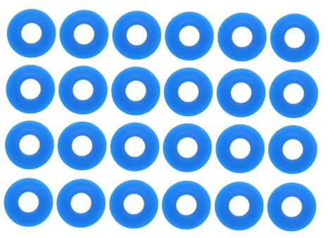 PRETYZOOM Swing Top Bottle Gasket Silicone Replacement Seal Rings for Wine Bottle Beer Water Leakproof Cap Accessories Easy Install 24 Pcs for Home Kitchen Bar