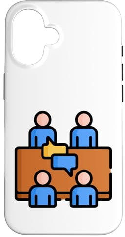 Meeting in The Conference Room Boardroom Meeting Office Case for iPhone 16