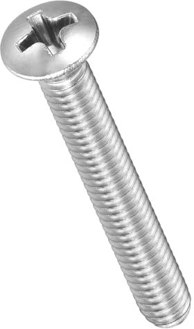 METALLIXITY Phillips Cross Recessed Countersunk Head Screws Bolts (#8-32x1-1/4) 50Pcs, 304 Stainless Steel Flat Head Woodworking Machine Screws - for Furniture Assembly DIY Projects, Silver