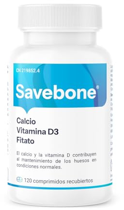 Devicare Savebone® fortalece la salud ósea 120 Comprimidos | Complemento alimenticio con calcio, fitato y vitamina D. Doble acción: mantiene y fortalece los huesos.