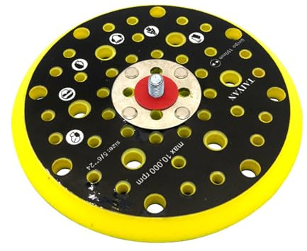 15 cm slipmaskin, stödplatta, ersättningsplatta, slipbas, 52 hål, 150 mm för polering, slipskiva för excenterslipning, slipskiva för Mirka CEROS DEROS slipskiva