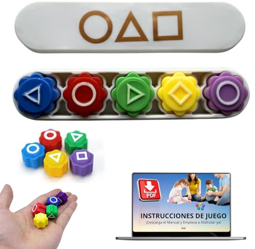 Gonggi Würfelspiel, traditionelles Koreanisch, inspiriert vom Tintenfisch-Spiel, Koordinationsentwicklung, Konzentration und Strategie, Set mit 5 Würfeln, mit tragbarer Tasche (weiß)