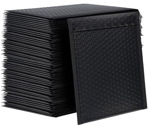 PUCSIQ 50 stycken A5 luftkuddar fraktpåsar (18 x 23 cm) – vattentäta vadderade kuvert med självhäftande remsor för online-återförsäljare och varupartister