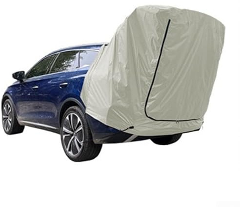 CNANRNANC Car Camping Awning Tent for SUV MPV Outdoor Waterproof Rear Vehicle Shelter with Double Layer Mesh Door Design(C)
