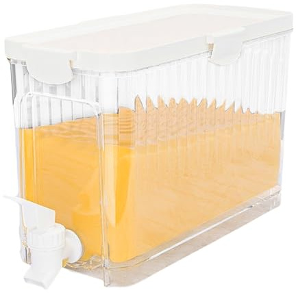 Drink Dispenser - Refrigerador Water Bottle | Refrigerator Juice Water | Pitcher | Transparente Cold Watering Dispenser | fridge Watering dispenssers | Precise Pouring Drink Beverage Bucket for Milk