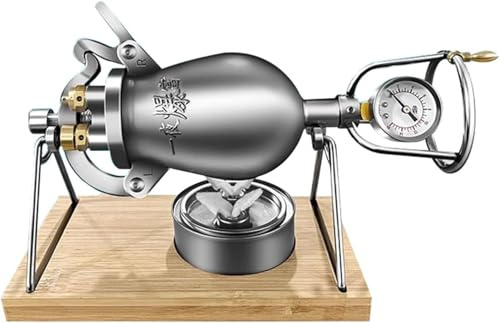 Machine à popcorn chinoise à l'ancienne - Cannon à popcorn à manivelle - Machine à riz soufflé à air chaud - Cuisinière pour réunion de famille (338 ml)