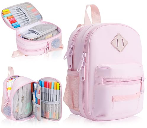 dabria Pencil Case for Girls & Boys, Mini Backpack Stationery Supplies, Bag Organizer for Shool Student Essentials for University