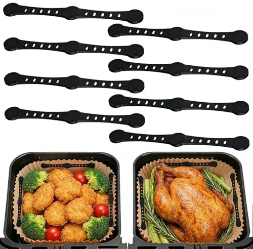 8 Pezzi Magnetiche per Friggitrice in Silicone, Accessori Friggitrice