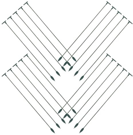 Angoily Tutores para Plantas Trepadoras de Plástico 48 CM 20 Piezas Soporte para Enrejado en Macetas Estaca para Jardín Interior y Exterior Estructura Estable para Flores y Verduras