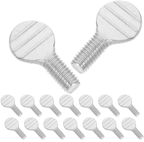 HOOTNEE 10 Pairs Stainless Steel Small Thumb Screws Rotisserie Grill Accessory Screws for Air Fryer Oven Grilled Forks Universal Threaded Fastener Kit