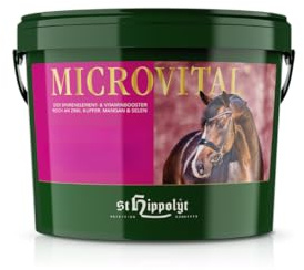 St. Hippolyt MICROVITAL | 3 kg | Ergänzungsfuttermittel für Pferde | Mit Zink & Kupfer