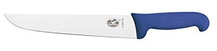 Victorinox 5.5202.36 Couteau de Boucher, Lame 36 cm INOX, Manche fibrox Bleu.