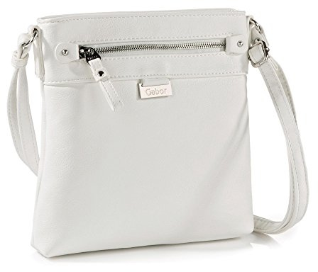 Gabor bags Gela Damen Umhängetasche Crossbody Bag Klein Weiß
