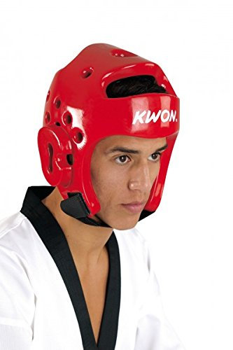 Kwon Kopfschützer PU CE, rot, Gr. XS