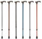 Leichtmetallstock anatomischer Griff rechts metallic Bronze Gehstock