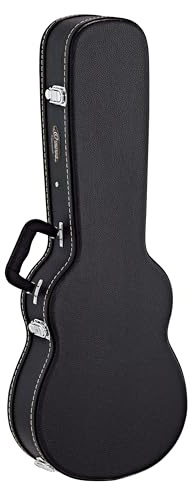 Ortega Guitars Hardcase Economy pour Ukulélé - Etui pour Ukulélé Baryton - Hauteur 81 cm - Vinyle, Noir (OUCSTD-BA)