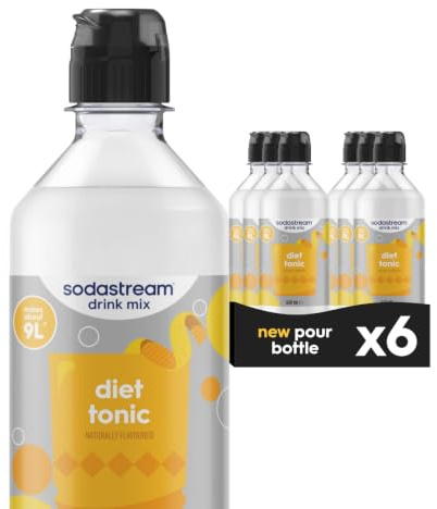 sodastream Classics Diet Tonic Syrup, Pack of 6-6 x 440 ml