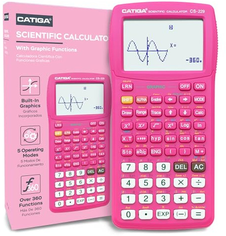 CATIGA Scientific Calculator with Graphic Functions - Multiple Modes with Intuitive Interface - Perfect for Students of Beginner and Advanced Courses, High School or College