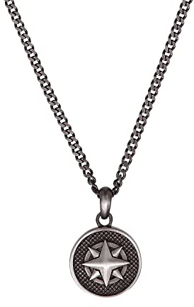 s.Oliver Kette mit Anhänger Edelstahl, 925 Sterling Silber Herren Halsschmuck, Kommt in Schmuck Geschenk Box