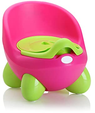 Sobebear 27.5CM Baby Potty Training Seat, Turtle Design Chair with Back Support, Lightweight Easy Clean Removable Urinal Pot with Lid, Suitable for Boys and Girls Ages 6+ Months (Pink)