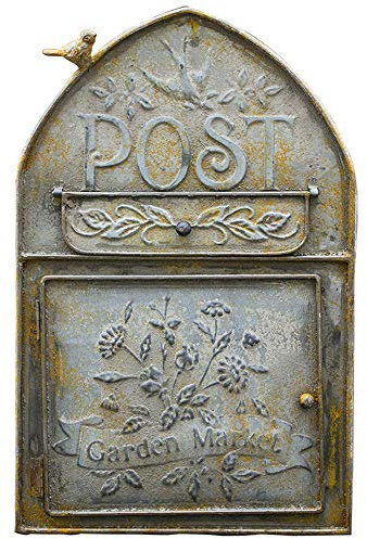 COERSD Wall Letter Box Letter Box Wall Mailbox Post Box Country House Wrought Iron Post Newspaper Letter Box Letter Box System Wall Decoration Bird Figure