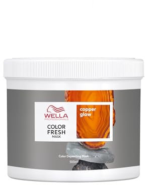 Wella Professionals Color Fresh Mask Copper Glow – Haarkur zum Beleben und Verändern der Haarfarbe – pflegende Tönung mit Avocadoöl – für mittelblondes, hellbraunes und gefärbtes Haar – 500 ml