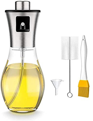 Griwiuiowe Pulverizador de para cocinar, pulverizador de aceite rellenable para cocinar, hornear, asar