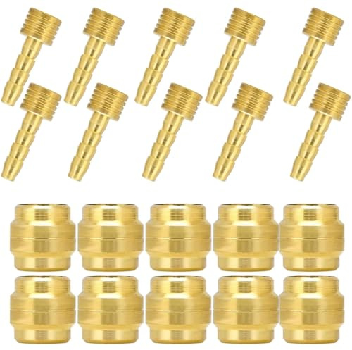 10 Satz Olive und Insert Pin für Bremsleitung Hydraulisch, Oliven und Steckereinsatz, Hydraulischer Scheibenbremsschlauch Olive Einsatz, Fahrradschlauch Oliveneinsatz (für magura)