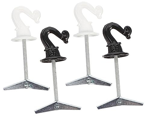 LABRIMP 4stücke Wandmontierte Deckenhaken Aus Zinklegierung Faltbare Aufhänger Für Decken Und Wandbefestigung Für Stauraum Und Dekoration