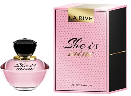 LA RIVE She is Mine - Eau de Parfum für Damen - Blumig-Süßer Duft mit Noten von Birne, Vanille und roten Früchten - 90ml Damenduft Frauenduft