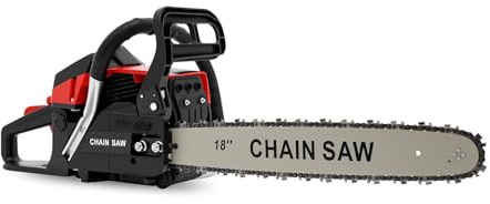 58cc Petrol Chainsaw 18 Inch TkkMivcOC, 2.2KW 11000rpm Cordless Gasoline Chainsaw, 2 Stroke Engine Gas Powered Chainsaws with 560ml Large Capacity Fuel Tank, for Wood Cutting Tree Branch