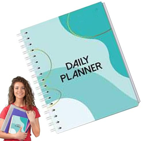 To-Do-Listenbuch, Tagesplaner-Buch | Notizbuch des Lebensplaners – Spiral Planner Book Time Management Planner Book für Damen, Männer, Studenten, Hausfrau