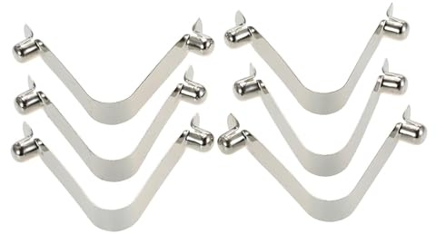 6 x Kajak-Paddel-Federklemmen, Zeltstangen-Clips, Druckknopf-Federschnapper, Verriegelungsrohrstift