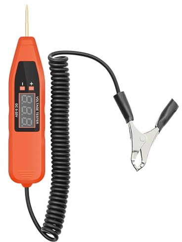 Ipetboom Testeur de Fusibles Automobile Numérique Portable Outil de Diagnostic Électrique avec Affichage de Tension pour Circuits Voiture