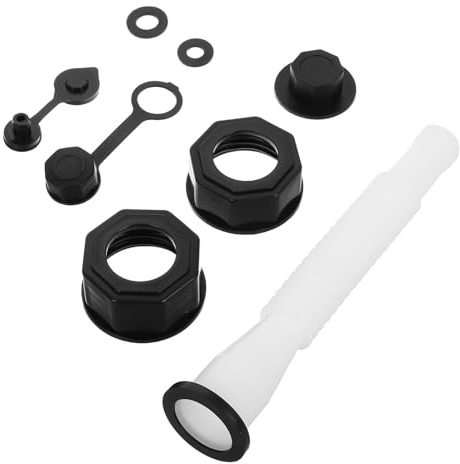 ifundom Kit di Ricambio Tubo Flessibile per Bidoni Benzina con Ugello Antigoccia e Tappi Ventilati Accessorio Gas Can con Dado Esagonale per Facile Montaggio e Versatile Uso su