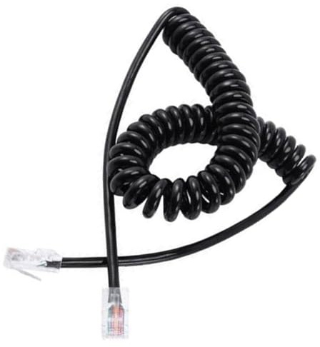 Helilyco Mikrofonkabel 8 Pin für Icom HM-98 HM-133, 1,8m Verlängerung mit RJ-45 auf RJ-45 Stecker, für ICOM Mobilfunkgeräte ID-800H ID-880H IC-F111