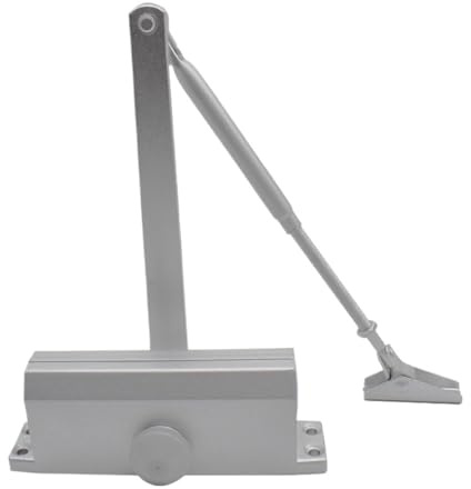 Chiudiporta automatico con 2 molle, ammortizzatore idraulico, velocità di arresto regolabile, chiusura silenziosa for ferramenta da 25 a 80 kg(M)