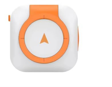 Smart 4G GPS Pet Tracker with Health Monitoring, Temperature and Heartbeat Tracking, Anti-Lost Electronic Fence Locator for Dogs and Cats (White Orange)