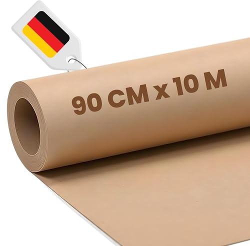 Schablonenkarton Rolle 90cm x 10m 250g/m² - stabiler Karton auf Rolle aus 100% Recycling - Schablonenpapier perfekt als Schnittmusterpappe oder Sprühschablonen. Tonkarton aus Deutschland.