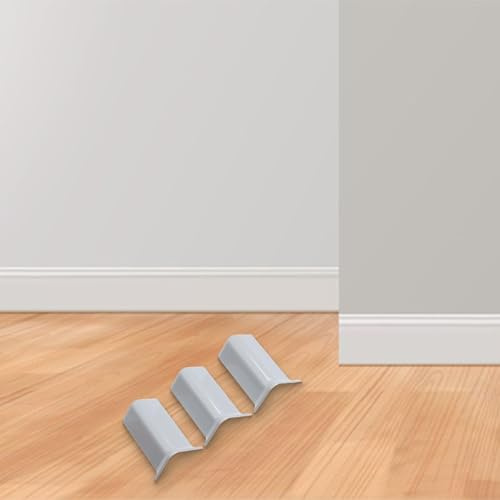 Baseboard Corner Connector Kit 6 Count for Standard 8.2cm Baseboard Height 3 Inside and 3 Outside Corner Blocks (M Gold)