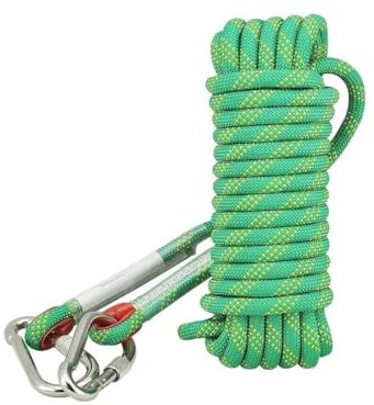 Nylonseil 20M Outdoor Seil Reepschnur Wetterfeste Schnur Rope Für Sonnensegel Hängematte Kletterseil Schaukel Zugseil Bootsseil(Green,12mmx20m)