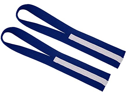 Tomantery Styrkeband 2st Gjorda Av Stark Canvas för Marklyft och Styrketräning (Blå)