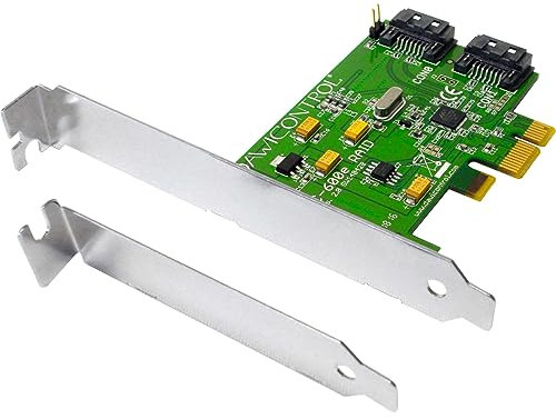 Dawicontrol DC-600e Raid Blister 2 canaux SATA 6G SATA 3 Contrôleur Raid 0 1 JBOD Backup PCI-Express 2.0 x1 Sauvegarde LowProfile