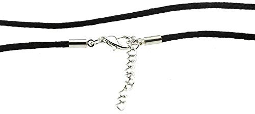 Silk Satin Necklace Cord | 24 Inch | Black Hypoallergnic Rope | Jewelry Gift for Any Age