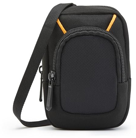 Amazon Basics Custodia per Fotocamera Digitale Compatta Grande con Imbottitura Interna per Fotocamere di 13,2 x 8,1 x 2,5 cm, Nero, Tinta Unita, Piccolo