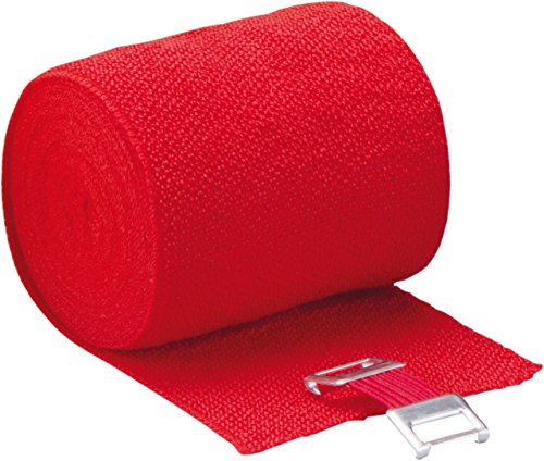 Höga Lastic-Color, rot, 6 cm x 5 m gedehnt, dauerelastische Idealbinde, 1er Pack (1 x 0.036 kg)