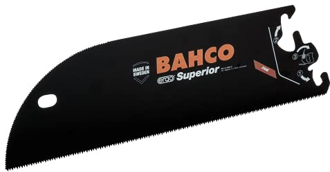 Bahco EX-14-VEN-C 350mm Handsaw System Superior Blade - Black | Replacement veneer saw blade for laminates plywood and plastics