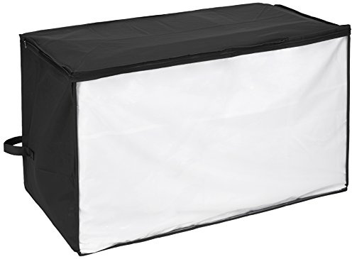 WENKO Jumbo-Box Deep Black, Polyethylen-Vinylacetat, 91 x 48 x 53 cm, Schwarz