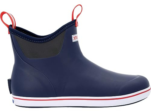 Xtratuf Men's Ankle Deck Boot, Navy Red, Size 11(M)